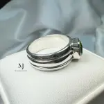 Natural Peridot Ring Sterling Silver 925 Handmade Peridot Jewelry | August Birthstone