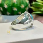 Natural Turquoise Sterling Silver 925 Handmade Ring For Men - Real Feroza Ring.