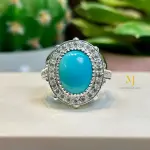 Natural Turquoise Sterling Silver 925 Handmade Ring For Men - Real Feroza Ring.
