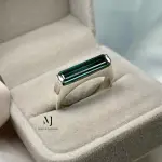 Indicolite Tourmaline Sterling Silver Handmade Ring - Unisex Tourmaline Ring