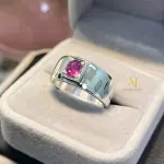 Natural Purple Sapphire Ring - Sterling Silver 925 Handmade Ring Band