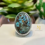 Natural Turquoise Sterling Silver 925 Ring For Men -Special Ring - Feroza Ring.